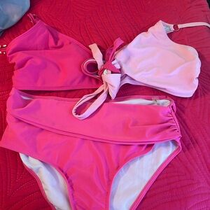 SHEIN Pink Bikini Set